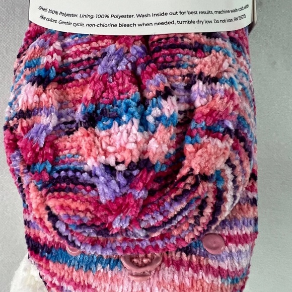 The Comfy Sleeper Sock Multicolor Slipper Socks cozy warm socks 6-10 NWT - Picture 8 of 10